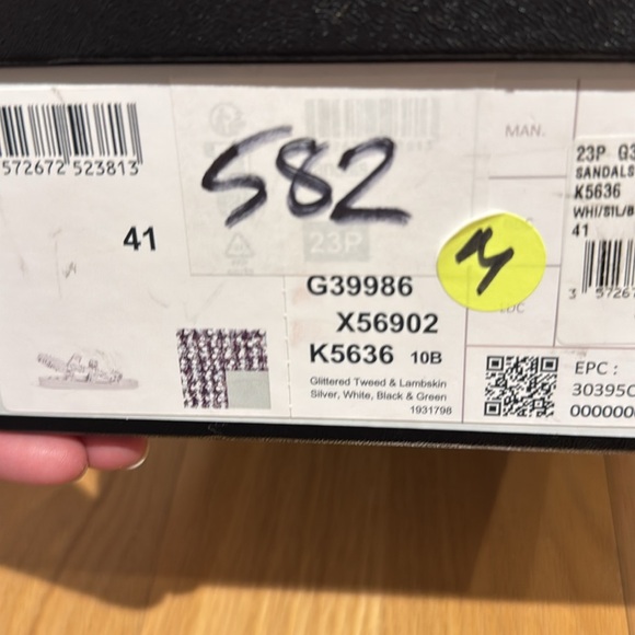 Chanel Blue Sequin Sandals brand new in box with dust bag size EUR 41 - Picture 10 of 10